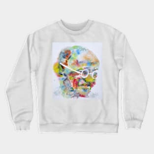 MAHATMA GANDHI watercolor portrait .1 Crewneck Sweatshirt